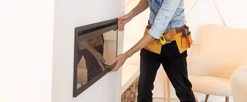 Metal Fireplace Installation in Athens, Alabama