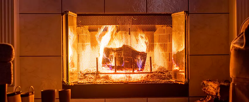 Mendota Hearth Landscape Fireplace Installation in Athens, Alabama